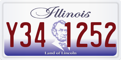 IL license plate Y341252