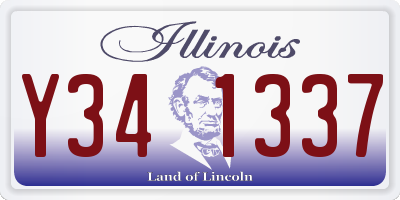 IL license plate Y341337