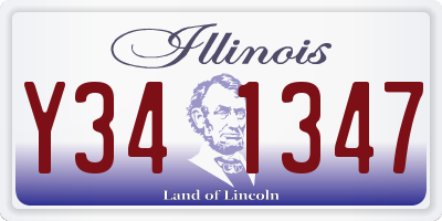 IL license plate Y341347