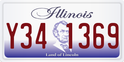 IL license plate Y341369
