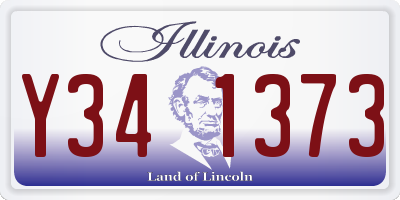 IL license plate Y341373