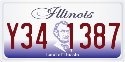 IL license plate Y341387