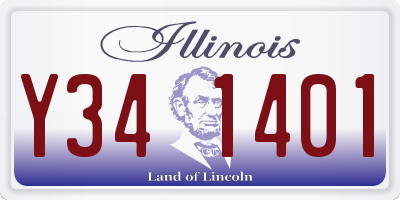 IL license plate Y341401