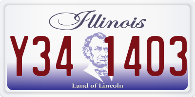 IL license plate Y341403