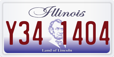 IL license plate Y341404