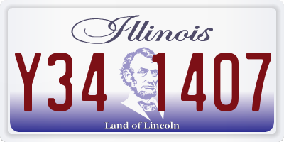 IL license plate Y341407