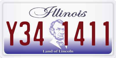 IL license plate Y341411