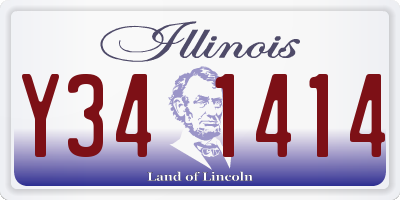 IL license plate Y341414