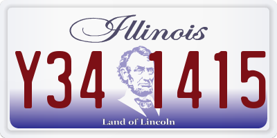 IL license plate Y341415