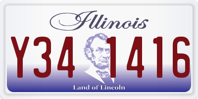 IL license plate Y341416