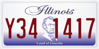 IL license plate Y341417
