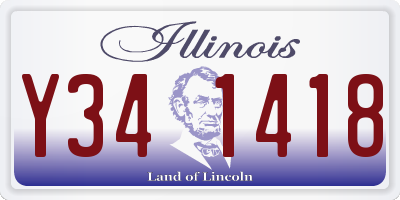 IL license plate Y341418