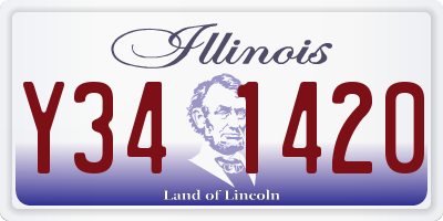 IL license plate Y341420