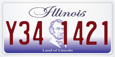 IL license plate Y341421