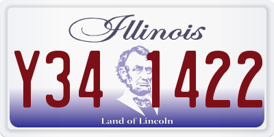 IL license plate Y341422