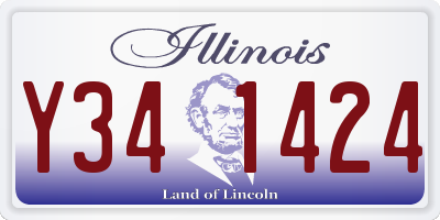 IL license plate Y341424