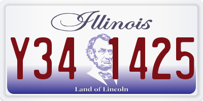 IL license plate Y341425
