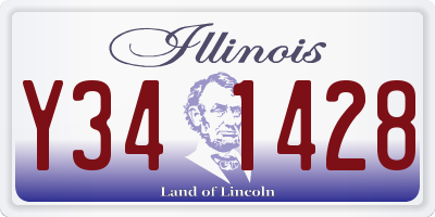 IL license plate Y341428