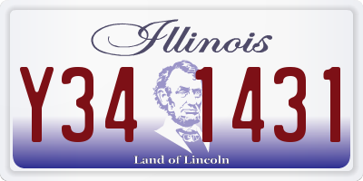 IL license plate Y341431