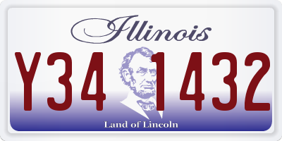 IL license plate Y341432