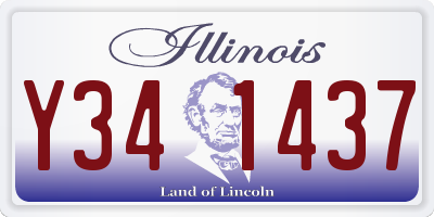 IL license plate Y341437