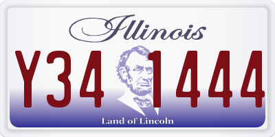 IL license plate Y341444