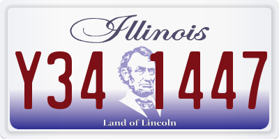 IL license plate Y341447