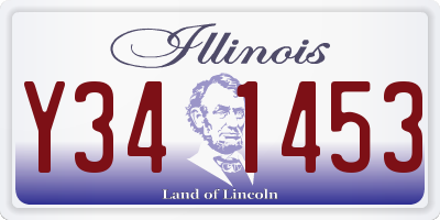 IL license plate Y341453