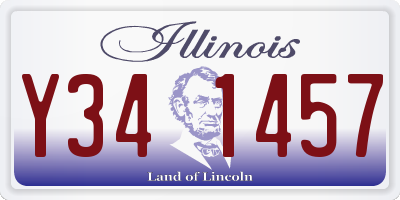 IL license plate Y341457
