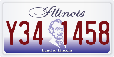 IL license plate Y341458