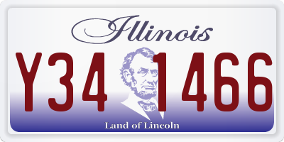 IL license plate Y341466