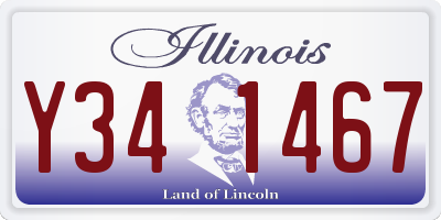 IL license plate Y341467