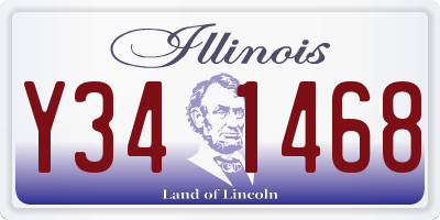 IL license plate Y341468