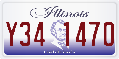 IL license plate Y341470