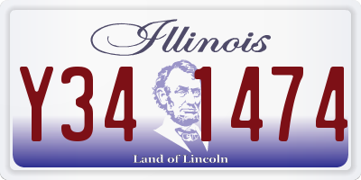 IL license plate Y341474