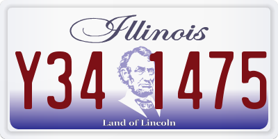 IL license plate Y341475