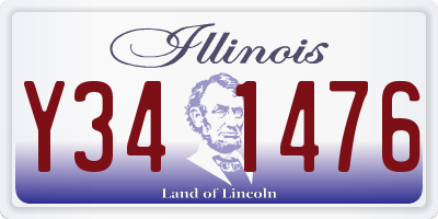 IL license plate Y341476