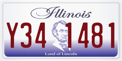 IL license plate Y341481