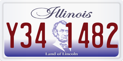 IL license plate Y341482