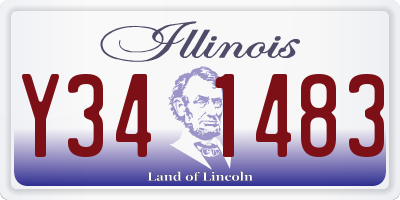 IL license plate Y341483