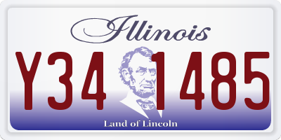 IL license plate Y341485