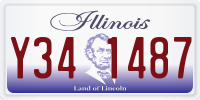IL license plate Y341487