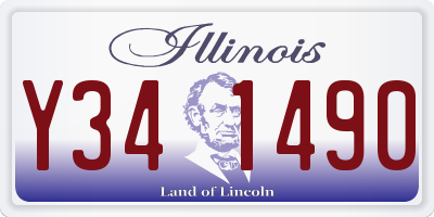 IL license plate Y341490