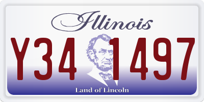 IL license plate Y341497