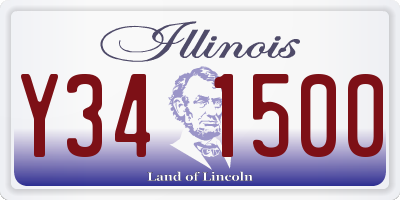 IL license plate Y341500