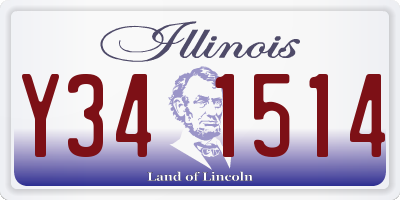 IL license plate Y341514