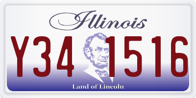 IL license plate Y341516