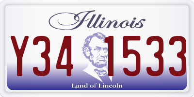 IL license plate Y341533