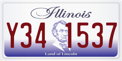 IL license plate Y341537