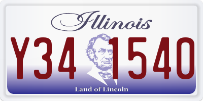 IL license plate Y341540